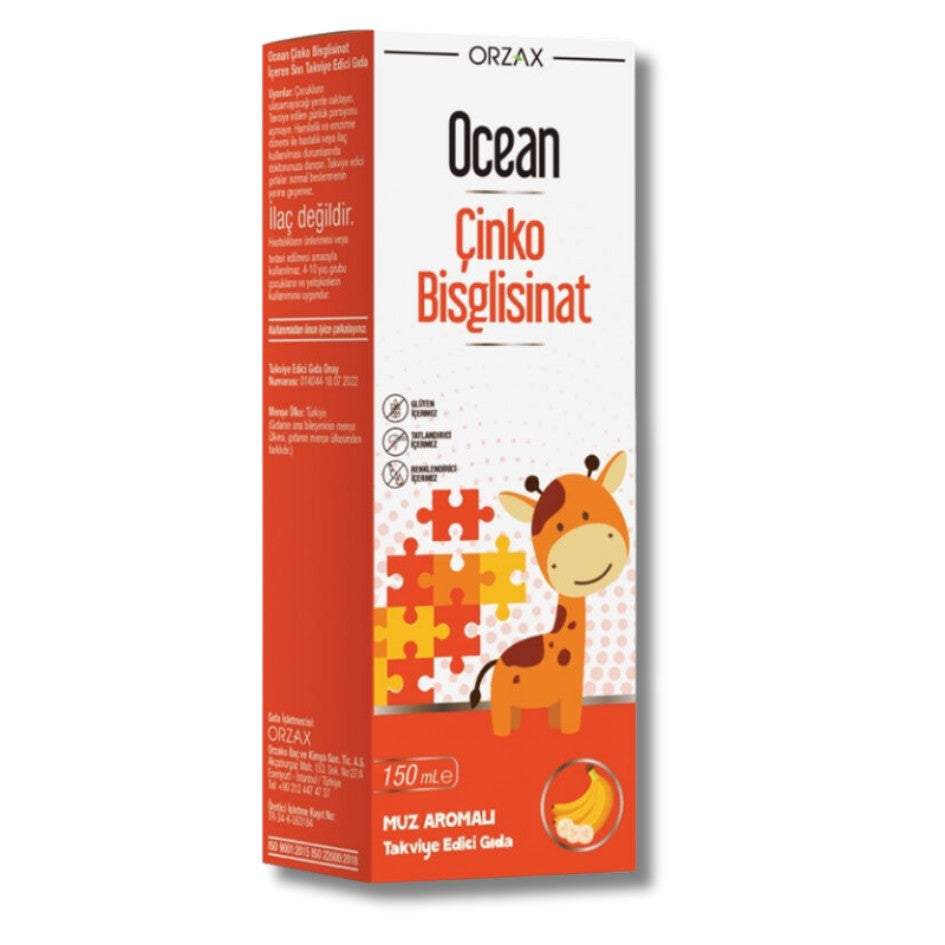 Ocean Çinko Bisglisinat 150 Ml Şurup
