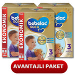 Bebelac Gold 3 Devam Sütü 800 Gram 1+ yaş - 3 adet