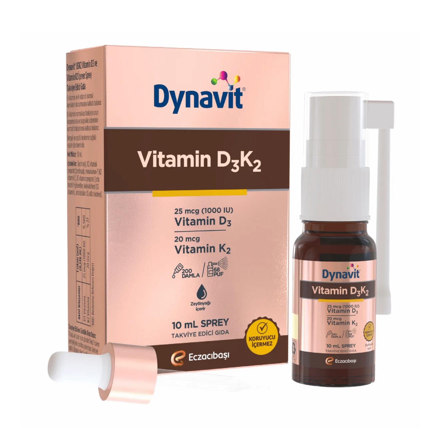 Eczacıbaşı Dynavit Vitamin D3 400 IU Takviye Edici Gıda Sprey 20 ml