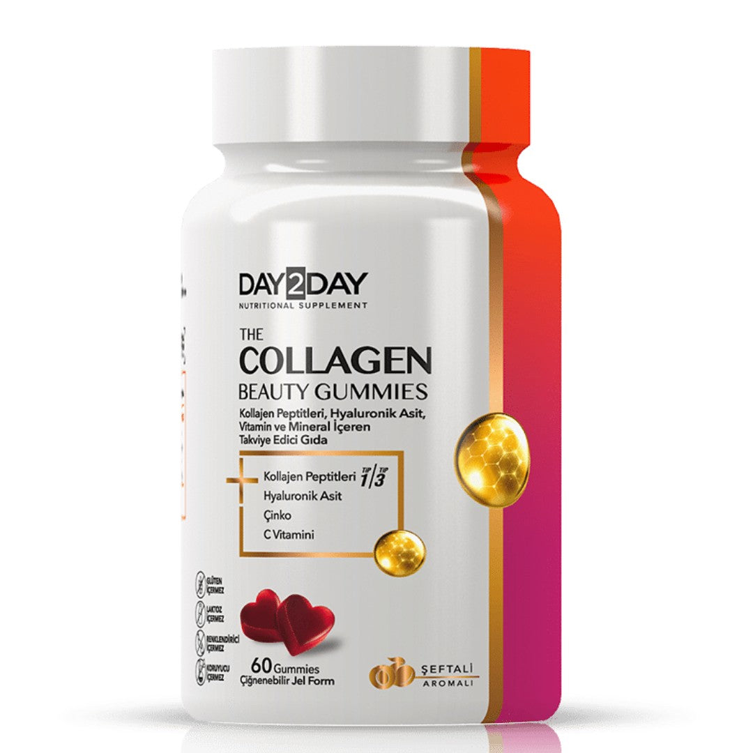 Day2Day The Collagen Beauty Gummies 60 Jel Form - Şeftali Aromalı