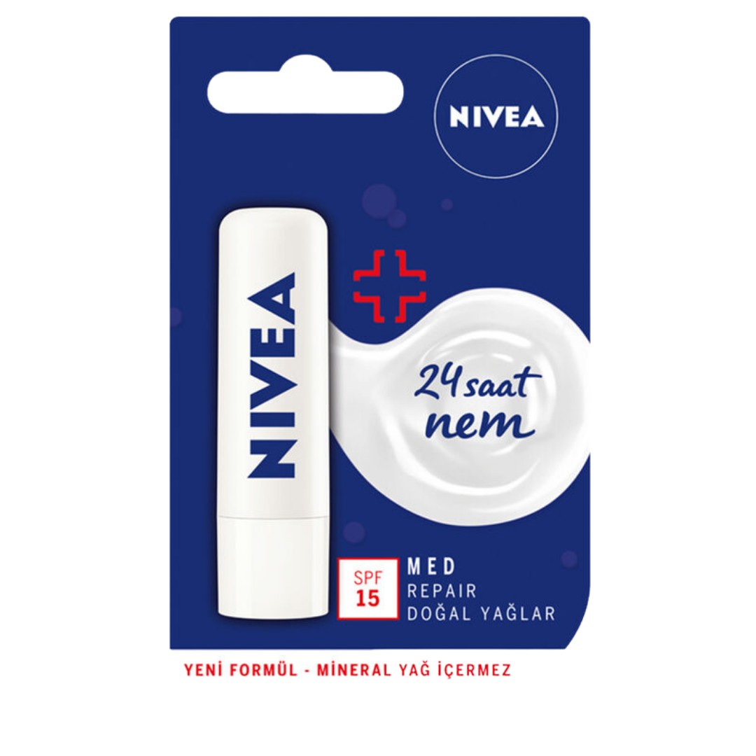 Nivea Med Repair Dudak Bakım Kremi SPF15 4.8gr/5,5ml