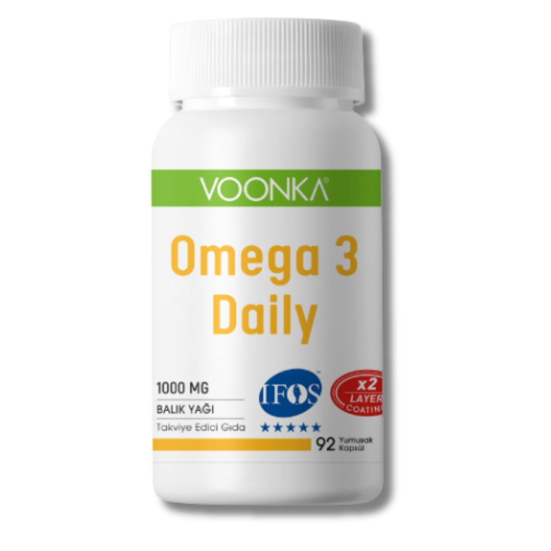 Voonka Omega 3 Daily 1000 mg 92 Yumuşak Kapsül