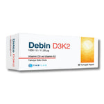 Debin D3K2 Takviye Edici Gıda 60 Yumuşak Kapsül