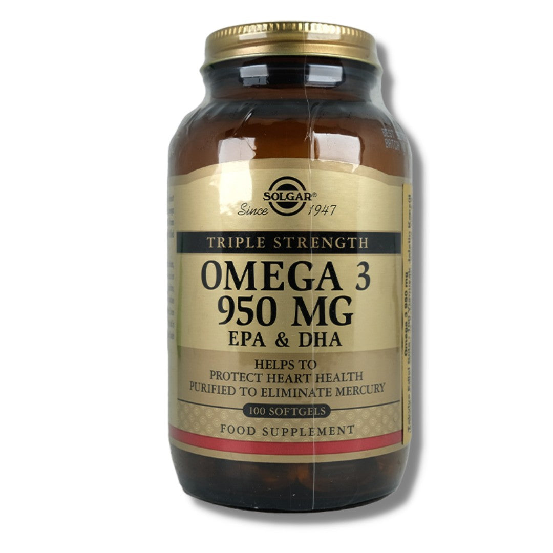 Solgar Omega 3 950 mg EPA & DHA 100 Kapsül Bitkisel Besin Desteği