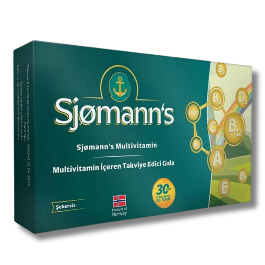 Sjomann’s Multivitamin İçeren Takviye Edici Gıda 30 Adet Çiğnenebilir Jel Form