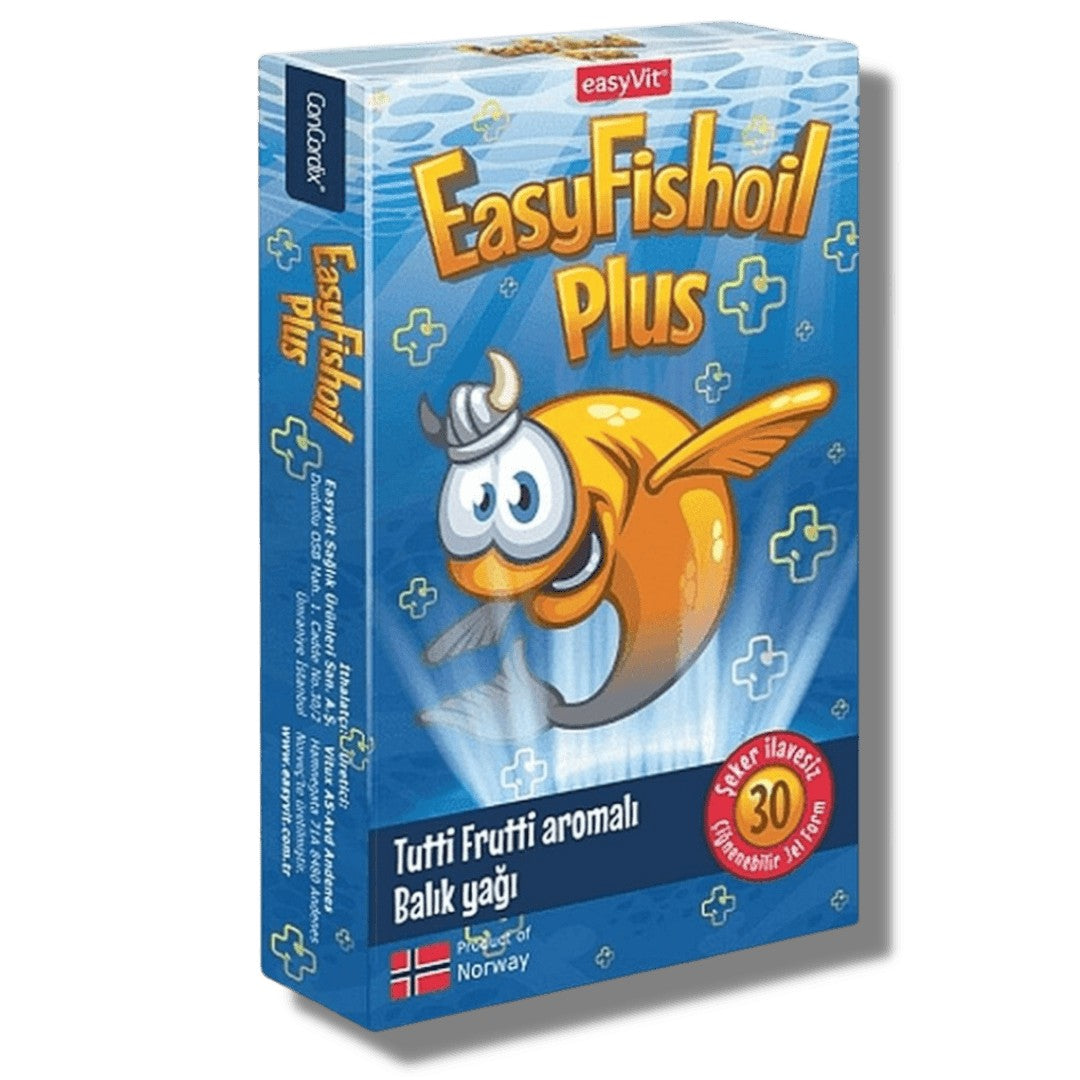 Easyvit Easyfishoil Plus Balık yağı 30 Çiğnenebilir Tablet