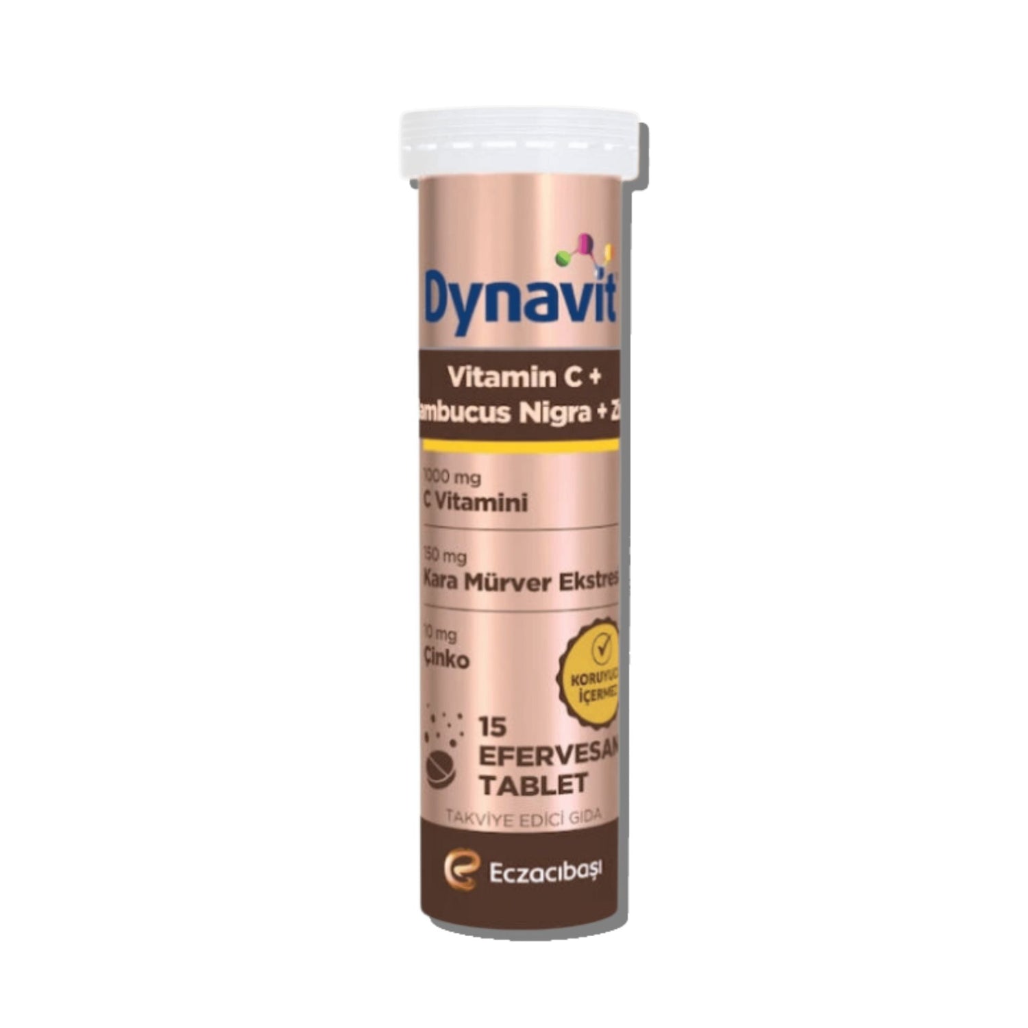 Eczacıbaşı Dynavit Vitamin C + Sambucus Nigra 15 Efervesan Tablet