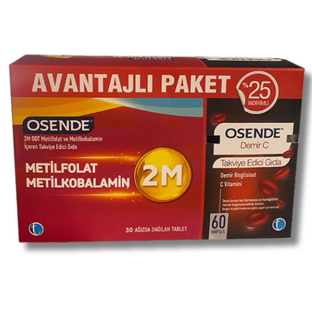 Tab İlaç Osende Demir C İçeren Takviye Edici Gıda Avantajlı Paket