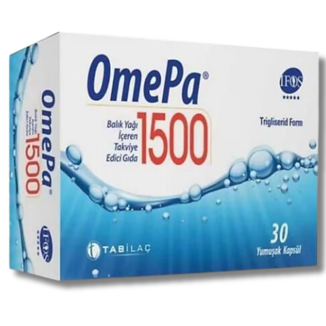 Omepa 1500 Balık Yağı İçeren Takviye Edici Gıda 30 Yumuşak Kapsül