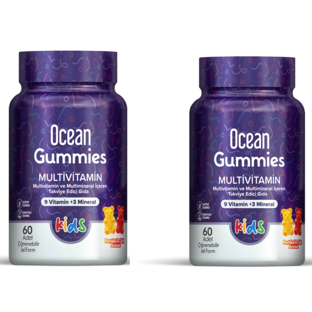 Orzax Ocean Gummies Multivitamin Kids Çiğnenebilir Jel 60 Table t + (2. %50 indirimli.)