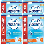 Aptamil 4 Çocuk Devam Sütü 900 gr 1+ Yaş - 4 adet