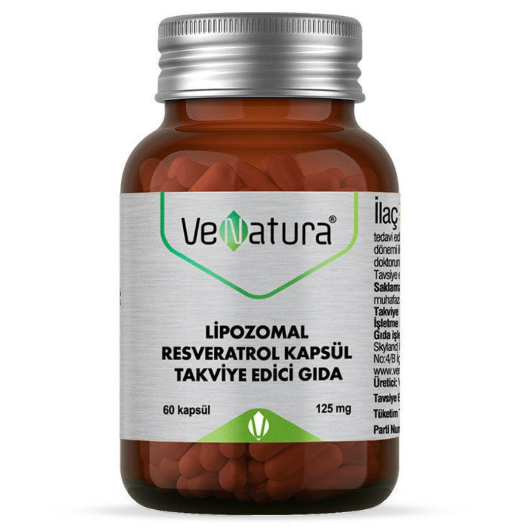 VeNatura Lipozomal Resveratrol Kapsül Takviye Edici Gıda 60 Kapsül