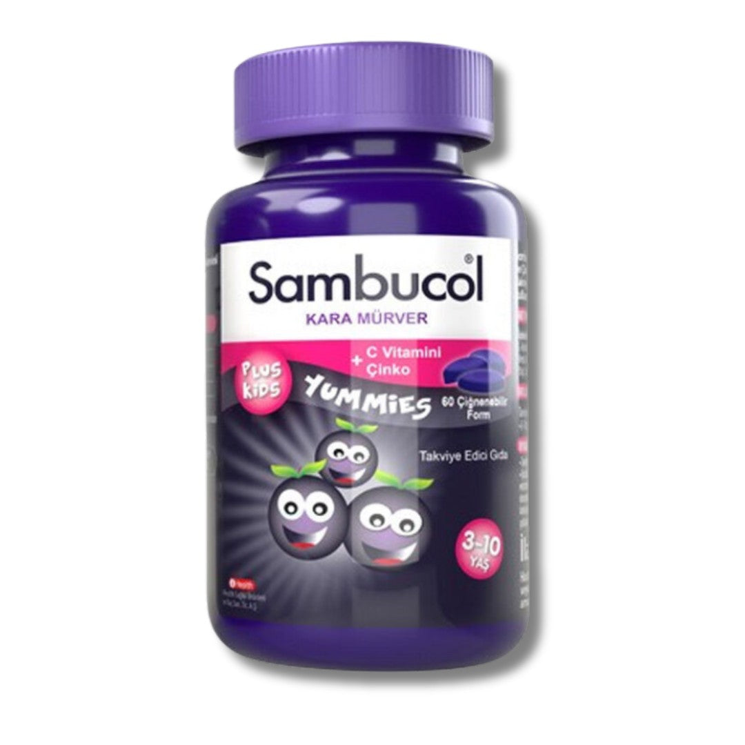 Sambucol Plus Kids Yummies Çocuklar İçin Takviye Edici Gıda 60 Adet