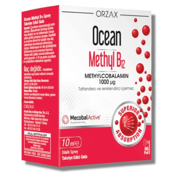 Ocean Methyl B12 Sprey 1000 mg 10 ml