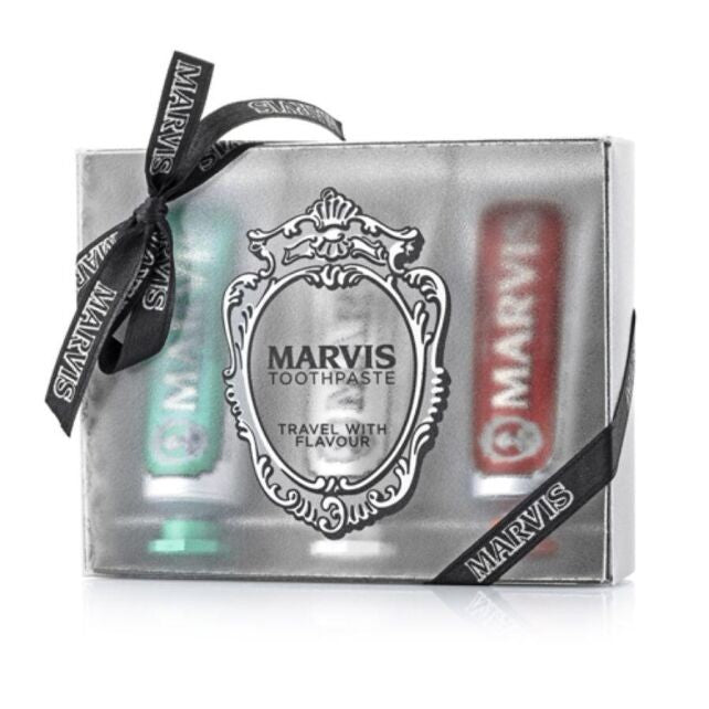 Marvis 3 Flavour Box - Seyahat Boy Diş Macunu 3x25ml 3 farklı seyahat boy diş macunu