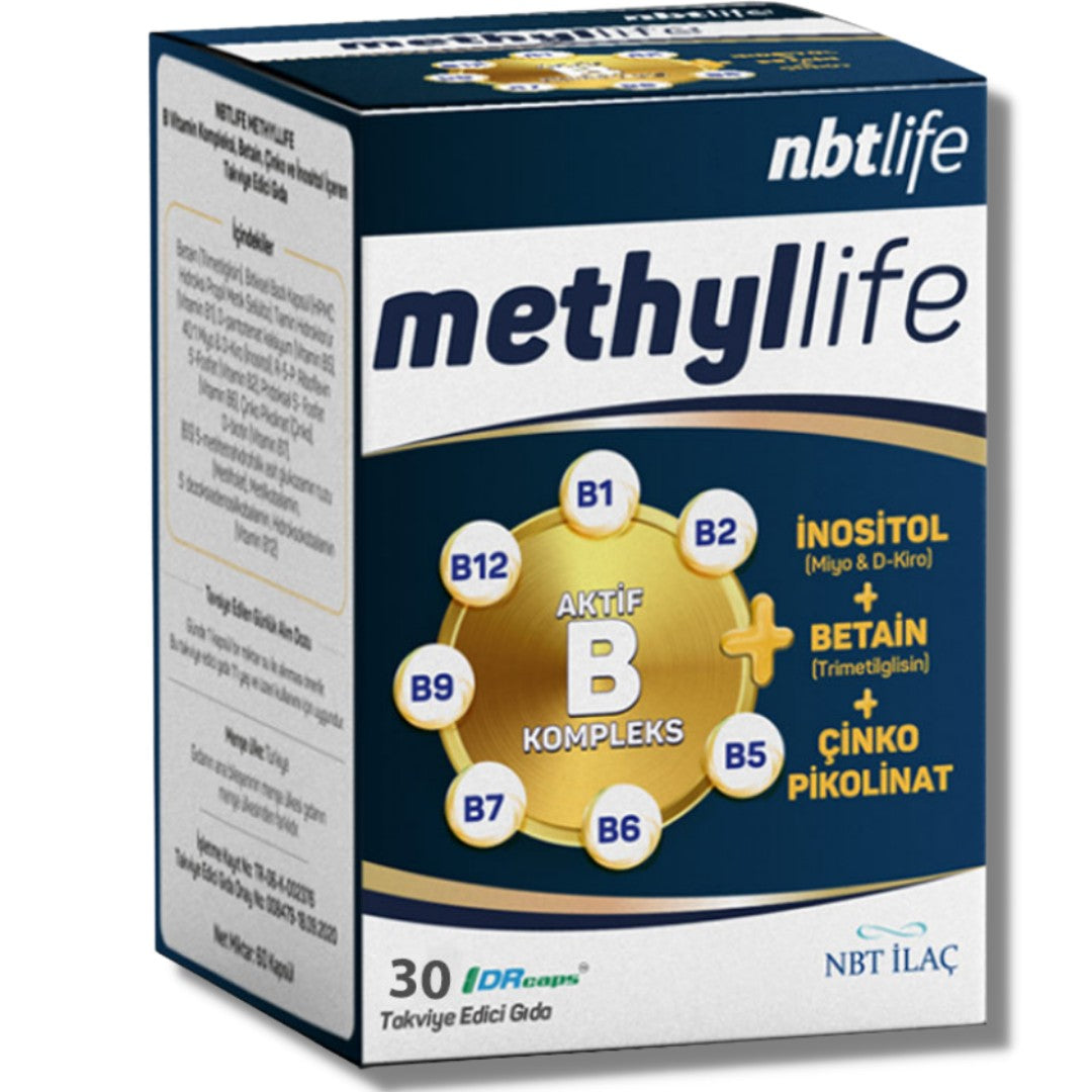 Nbtlife Methyllife Aktif Vitamin B Kompleks 30 Kapsül