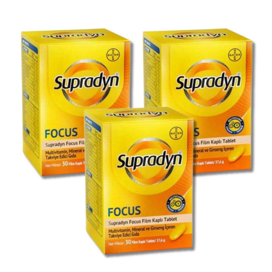 Supradyn Energy Focus Multivitamin Ginseng 30 Tablet - 3 adet
