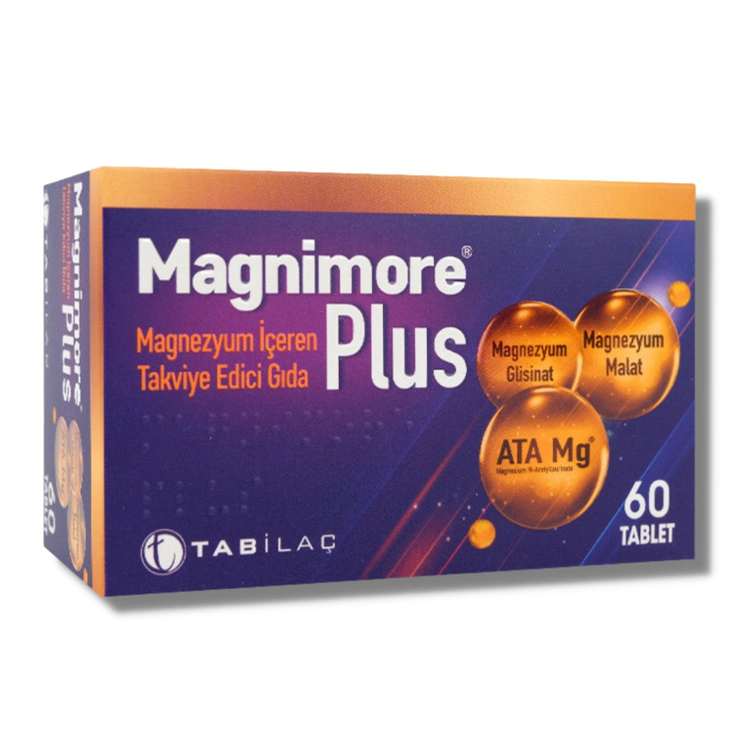 Magnimore Plus Magnezyum İçeren Takviye Edici Gıda 60 Kapsül