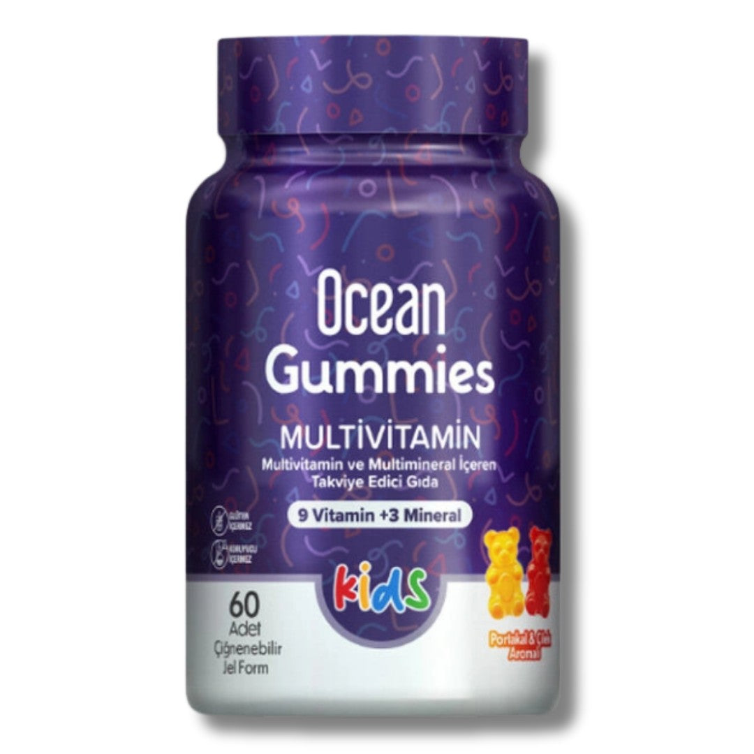 Orzax Ocean Gummies Multivitamin Kids Takviye Edici Gıda 60 Adet Çİğnenebilir Jel Form