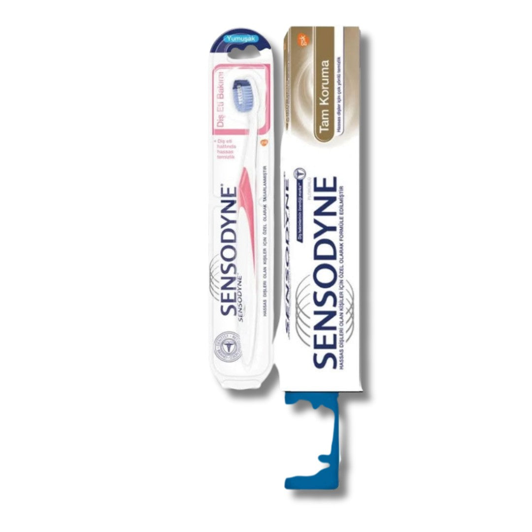 Sensodyne Tam Koruma Diş Macunu 75 ml + Diş Fırçası HEDİYE
