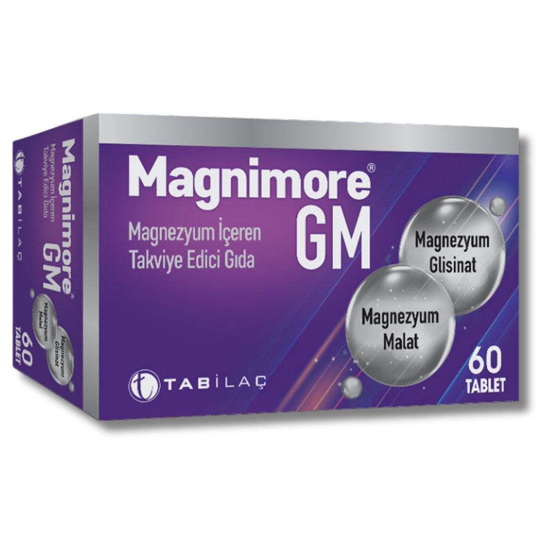 Magnimore GM Magnezyum İçeren Takviye Edici Gıda 60 Tablet