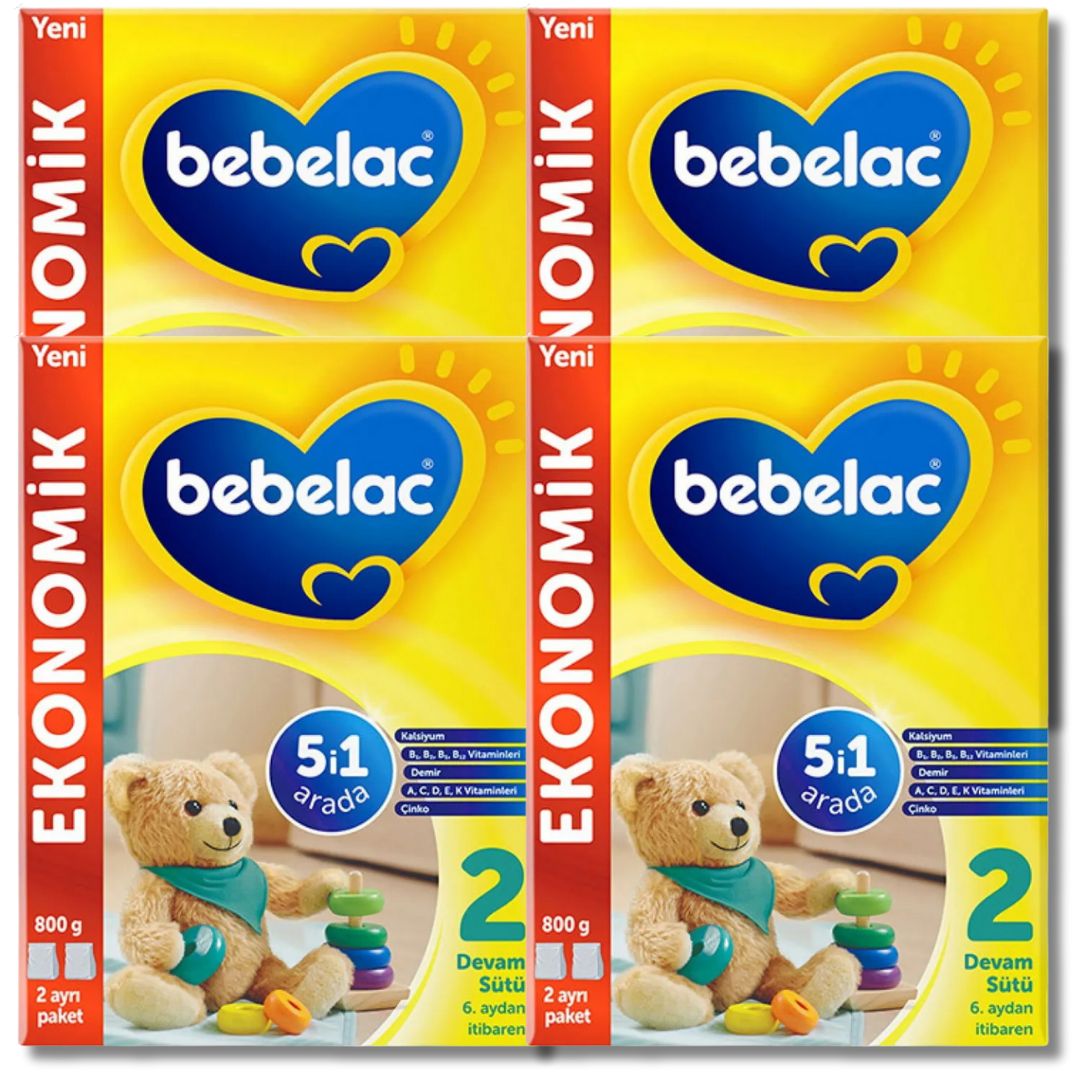 Bebelac 2 Devam Sütü 800 Gr 6-9 Ay - 4 adet