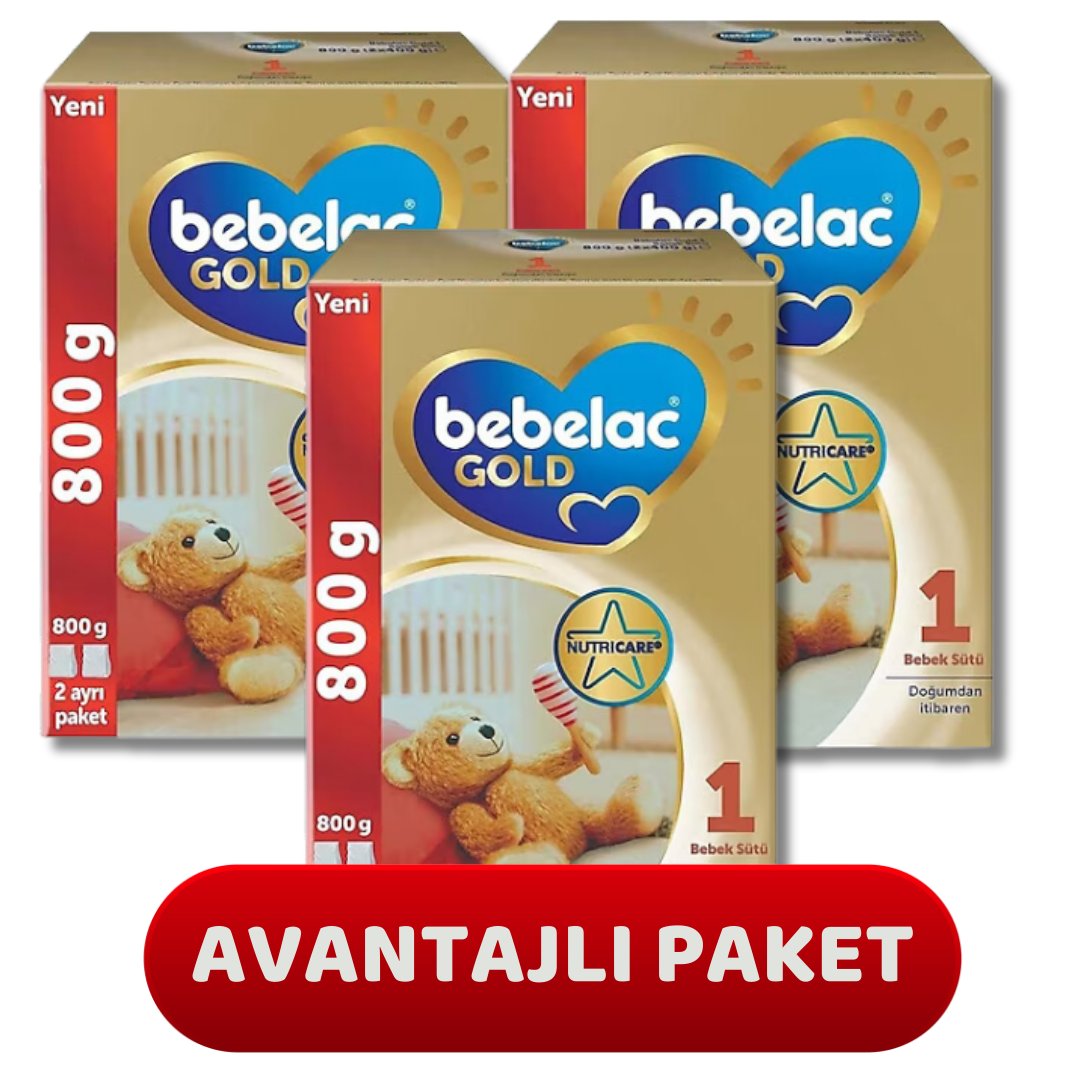Bebelac Gold 1 Bebek Sütü 800 gr - 3 adet