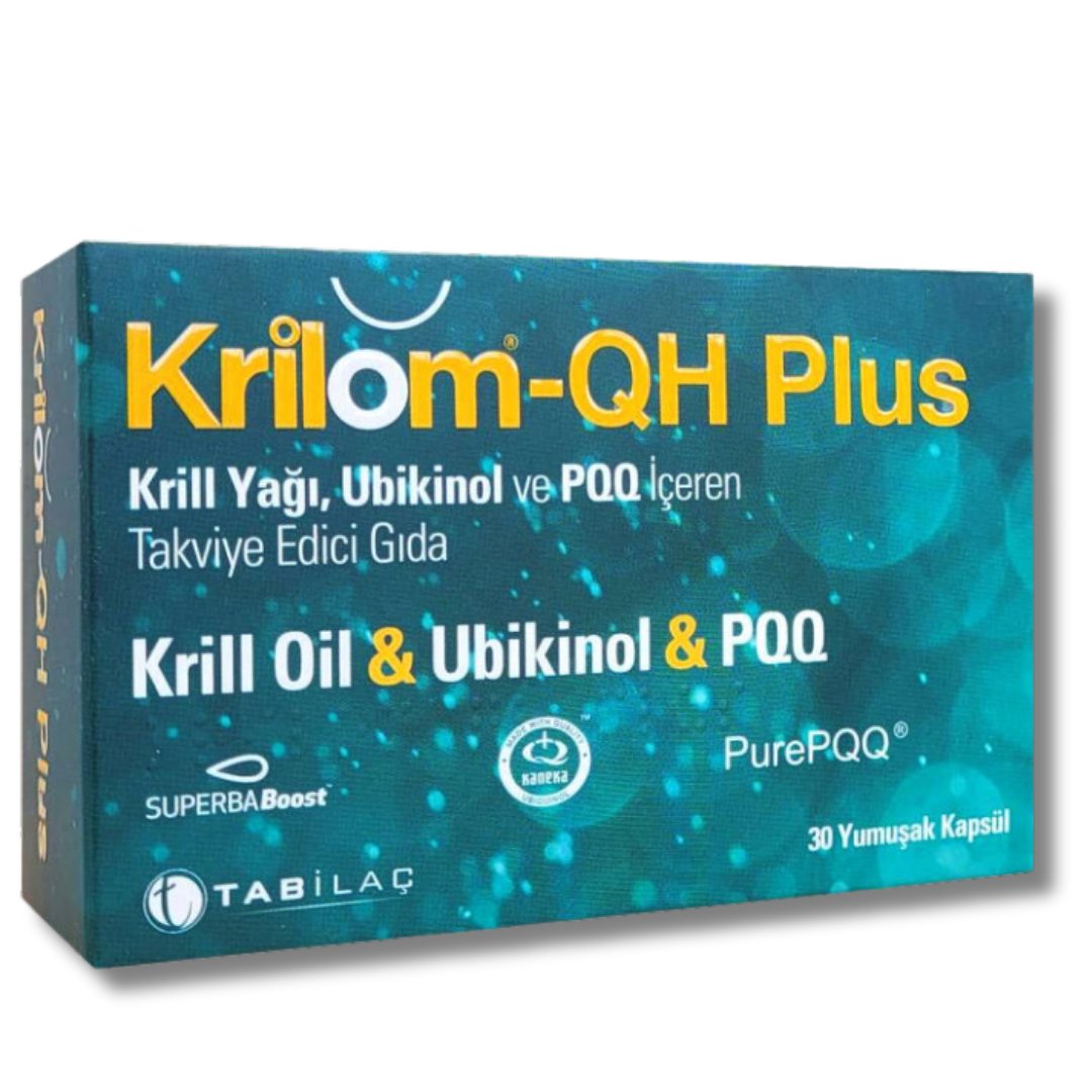Tab İlaç Krilom-QH Plus Krill Yağı İçeren Takviye Edici Gıda 30 Kapsül