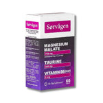 Sorvagen Magnezyum Malat, Taurin ve Vitamin B6 İçeren Takviye Edici Gıda 60 Tablet