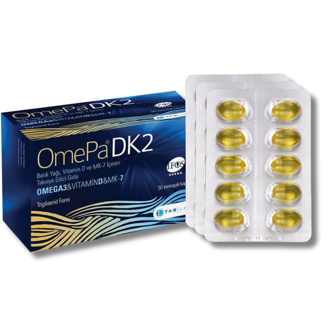 Omepa DK2 Omega 3 - Vitamin D - Menaq7 50 Yumuşak Kapsül