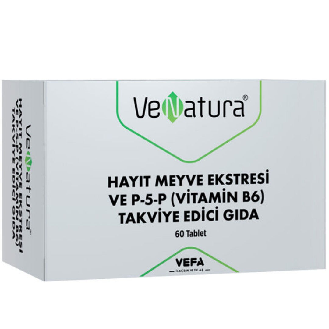 VeNatura Hayıt Meyve Ekstresi ve P-5-P (Vitamin B6) -60 Tablet