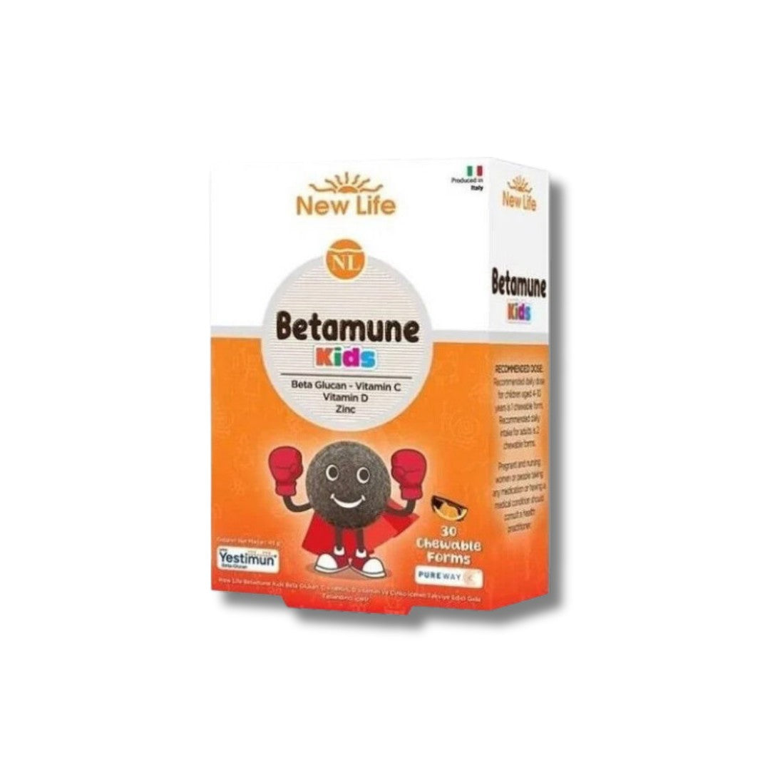 New Life Betamune Kids 30 Çiğneme Tableti