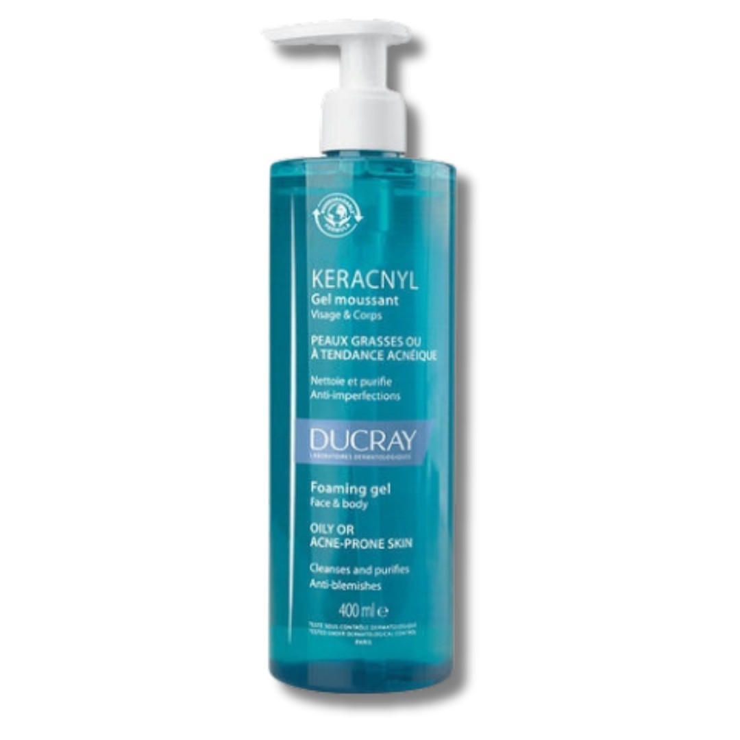 Ducray Keracnyl Yıkama Jeli 400 ml (Yeni Formül)