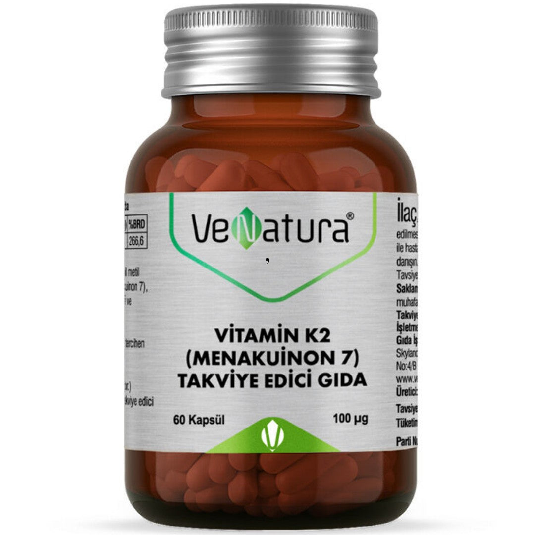 VeNatura Vitamin K2 (Menakuinon 7) Takviye Edici Gıda 60 Kapsül