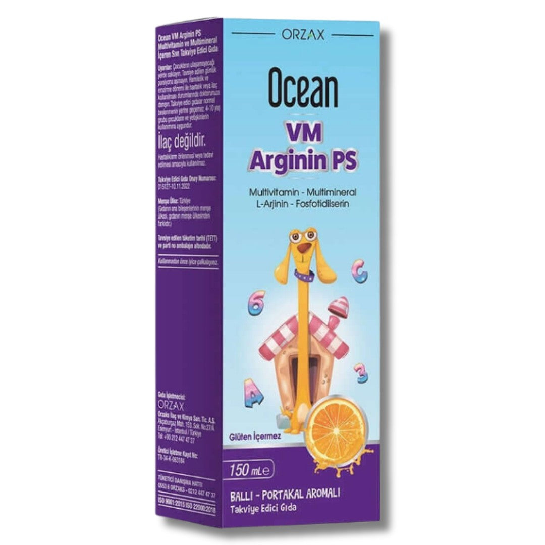 Ocean VM Arginin Ps 150 ML Şurup