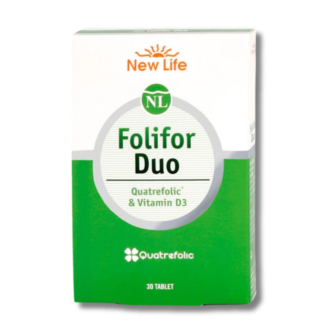 New Life Folifor Duo Vitamin D3 & Quatrefolic - 30 Tablet