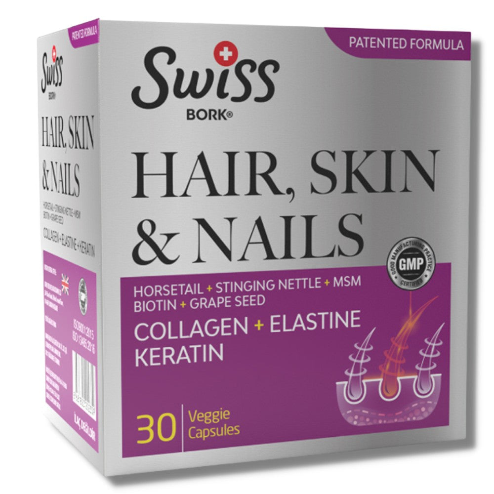 Swiss Bork Hair Skin Nail 30 Kapsül