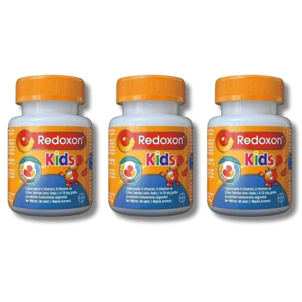 Redoxon 3 Adet Kids 60 Çiğnenebilir Tablet