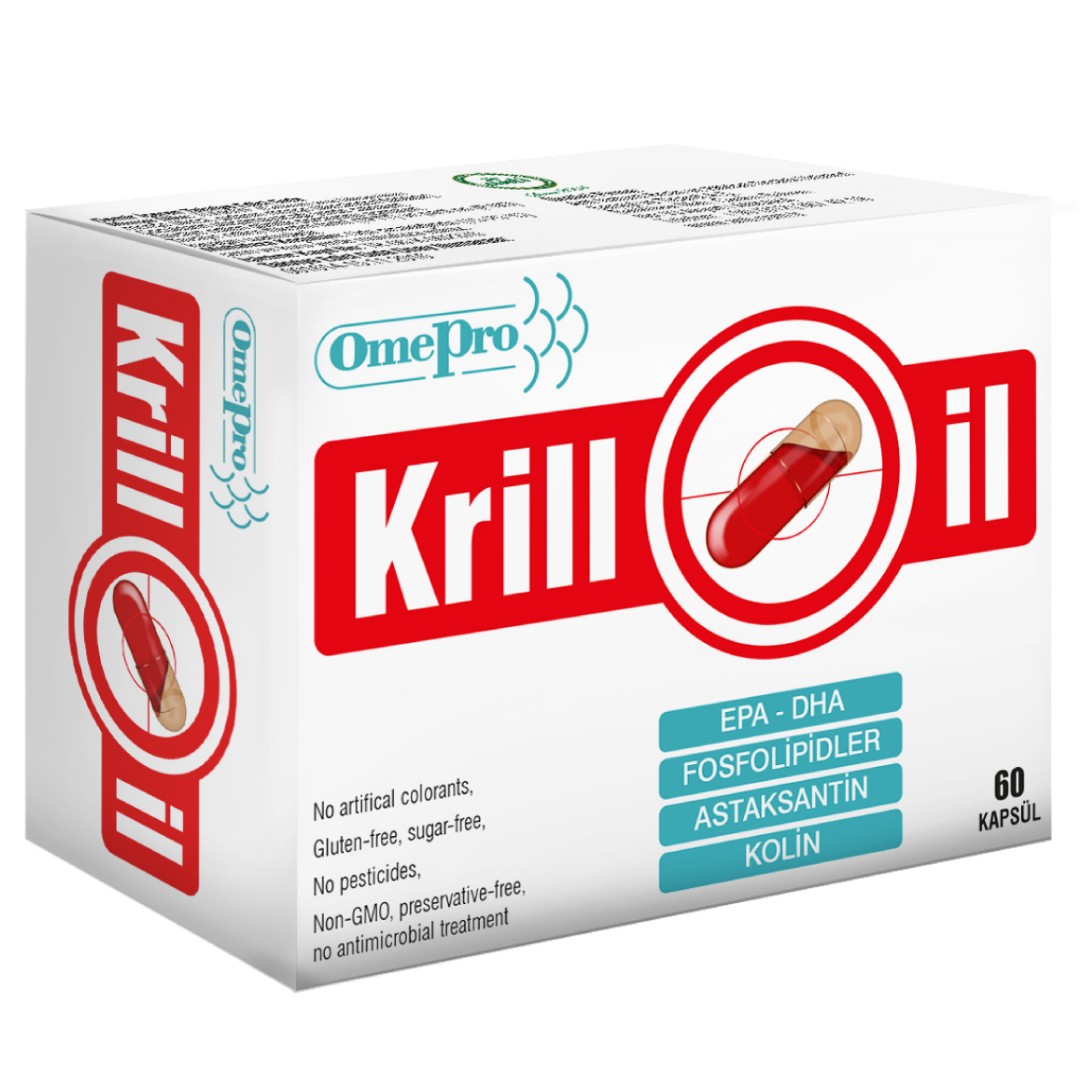Omepro Krill Yağı-60 Kapsül.