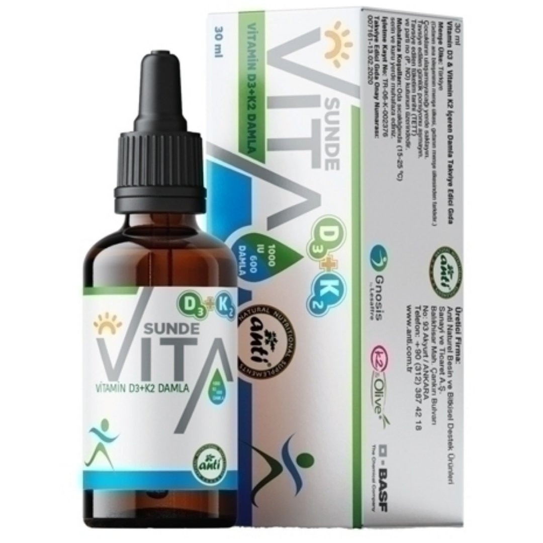SunDe Vita K2 & D3 Damla- 30 ml