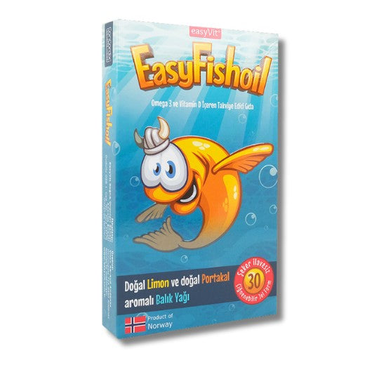 Easyvit Easyfishoil Balık Yağı 30 Çiğneme Tableti