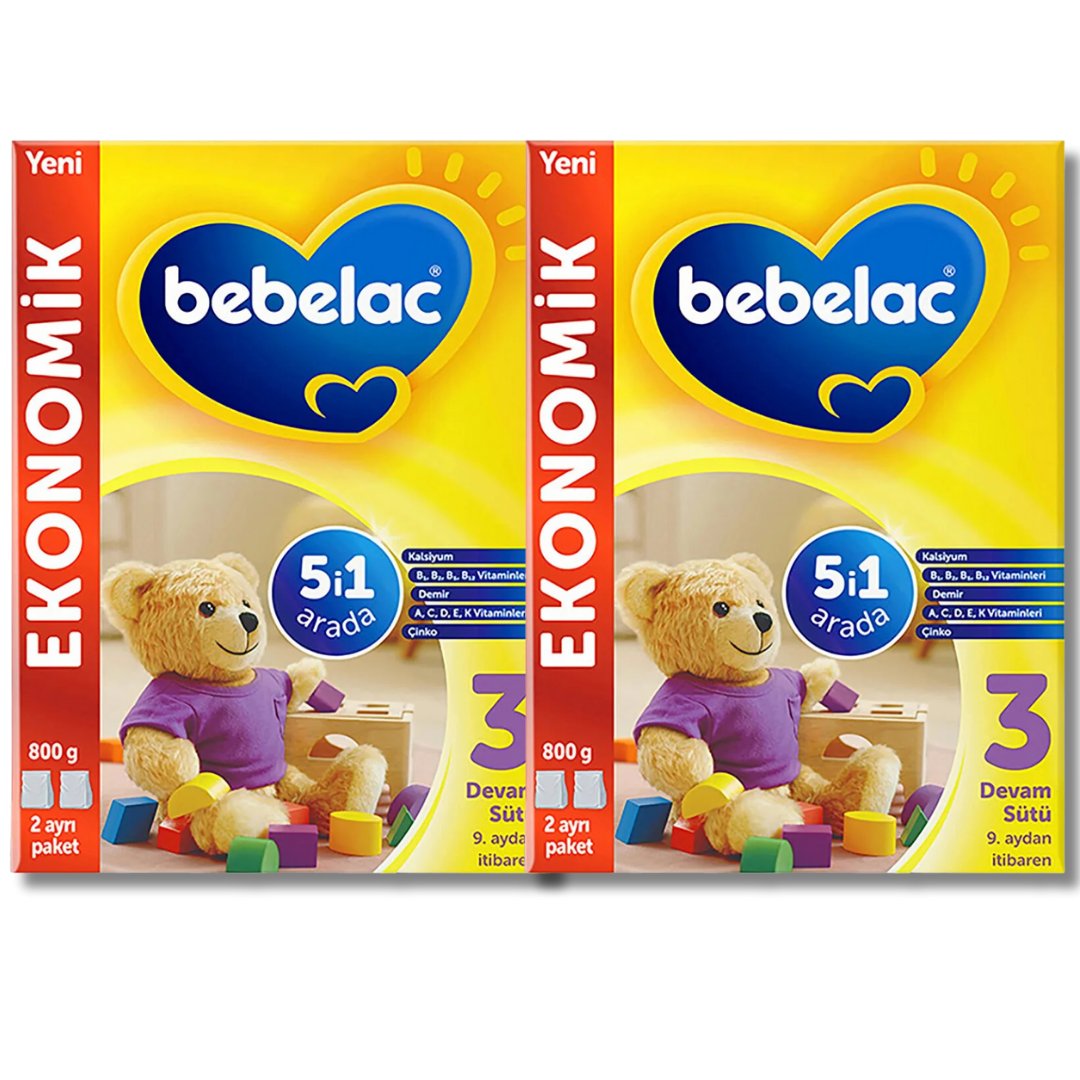Bebelac 3 800 gr 9-12 Ay Devam Sütü - 2 adet