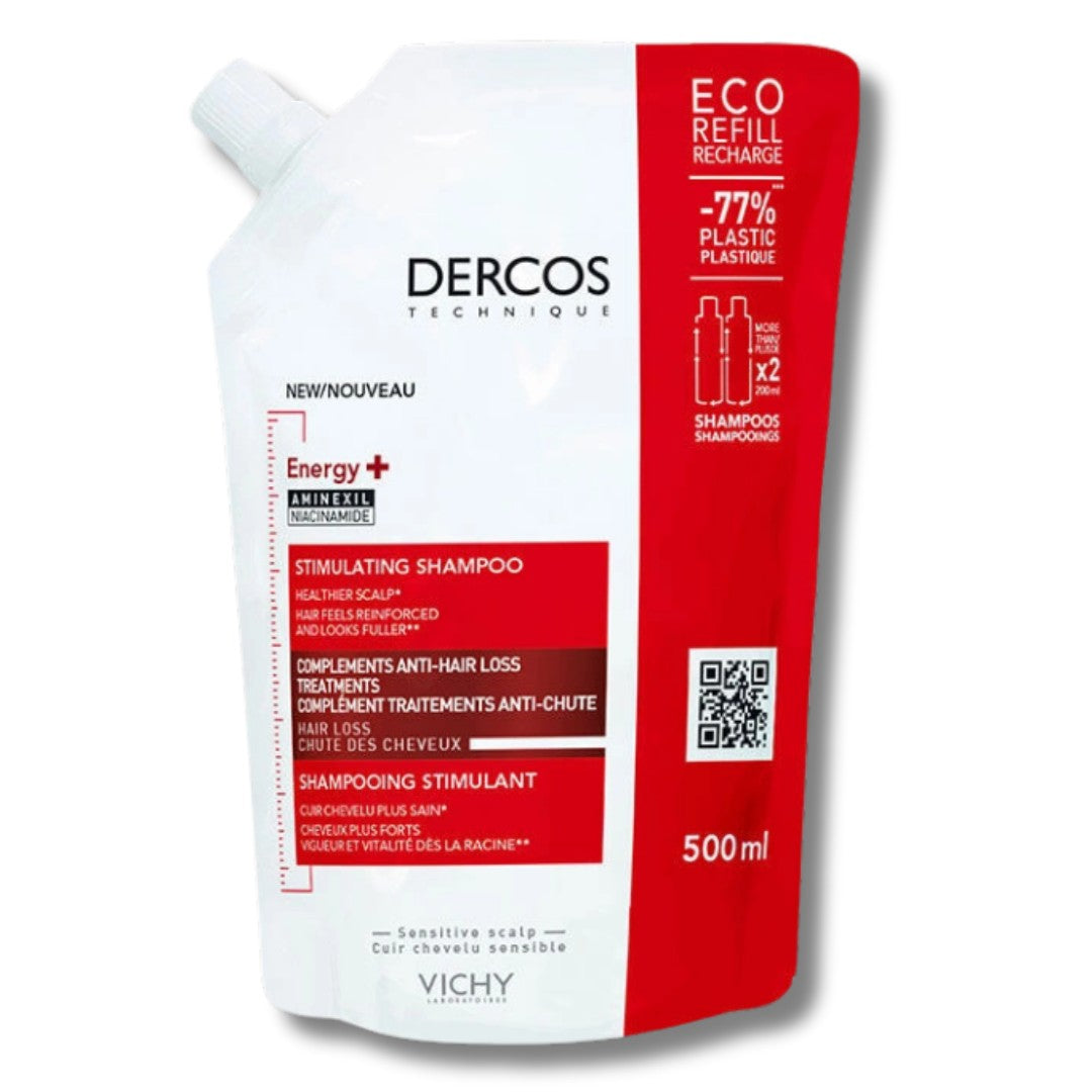 Vichy Dercos Energising Saç Dökülmesine Karşı Şampuan 500 ml - Refill