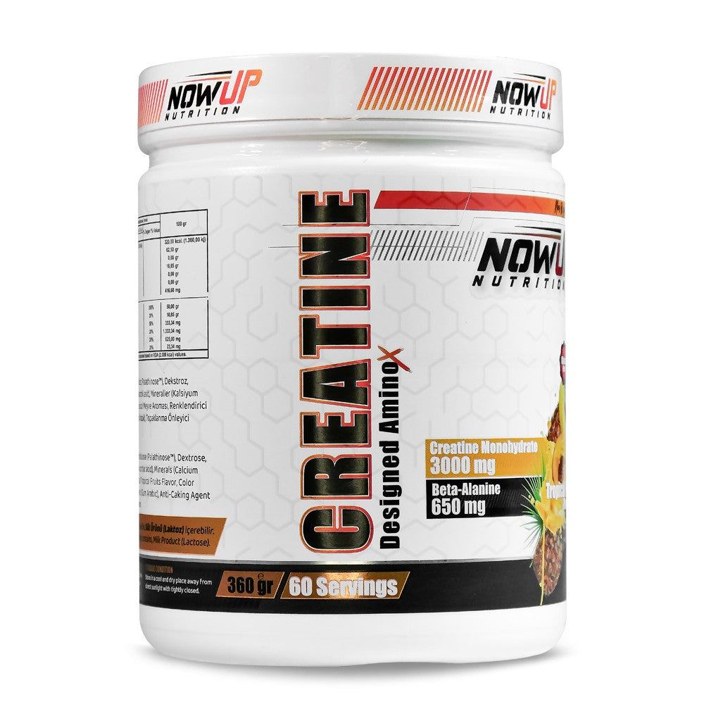 NowUp Creatine Power Effect Amino Asit Tropikal Meyve Aromalı - 360 gr Kreatin