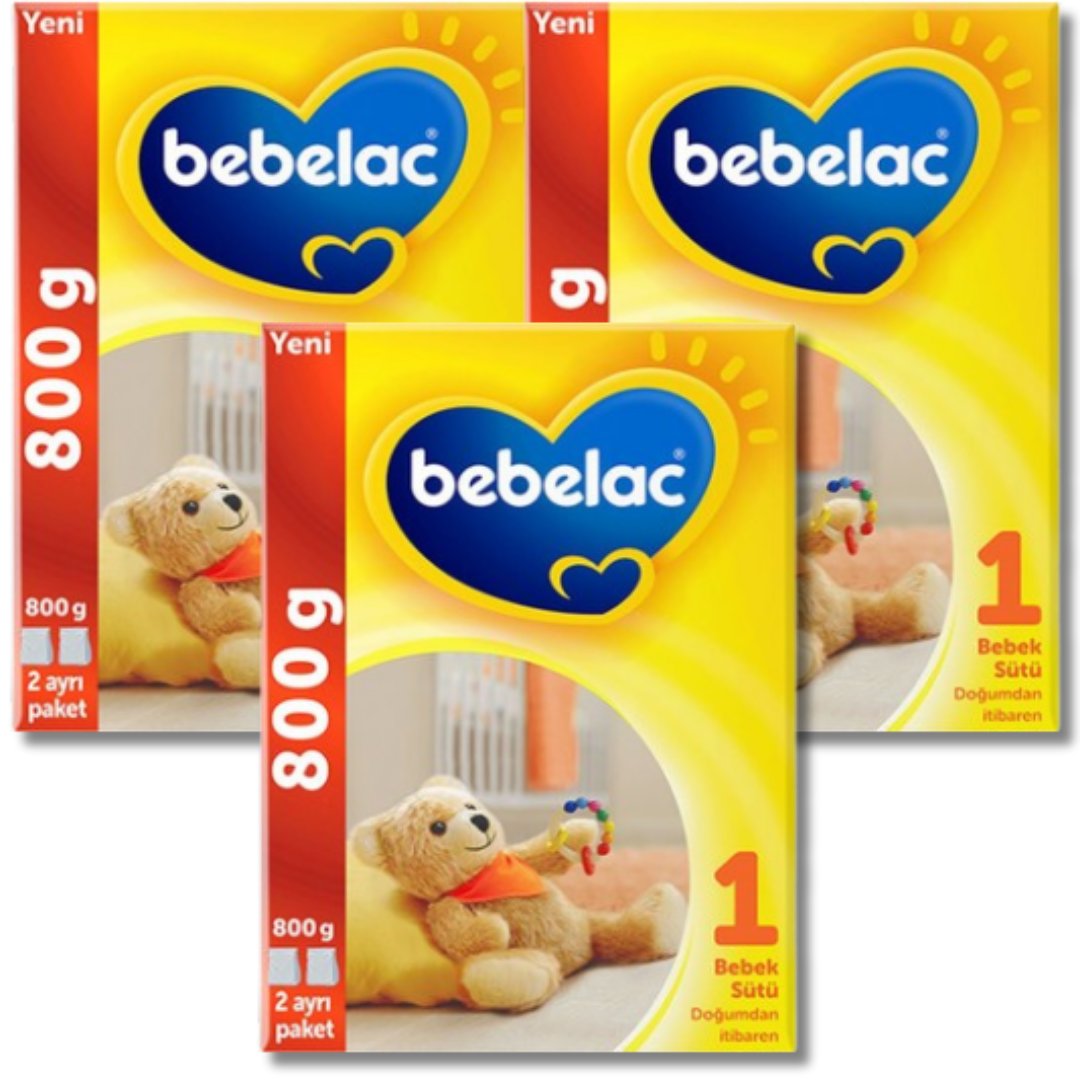 Bebelac 1 Bebek Sütü 0-6 Ay 800 gr - 3 adet