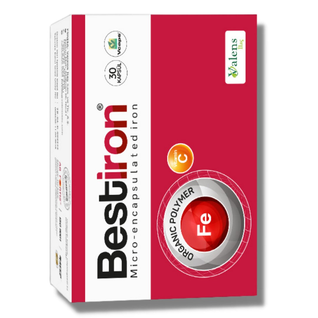Bestiron Demir ve Vitamin C İçeren Takviye Edici Gıda 30 Kapsül