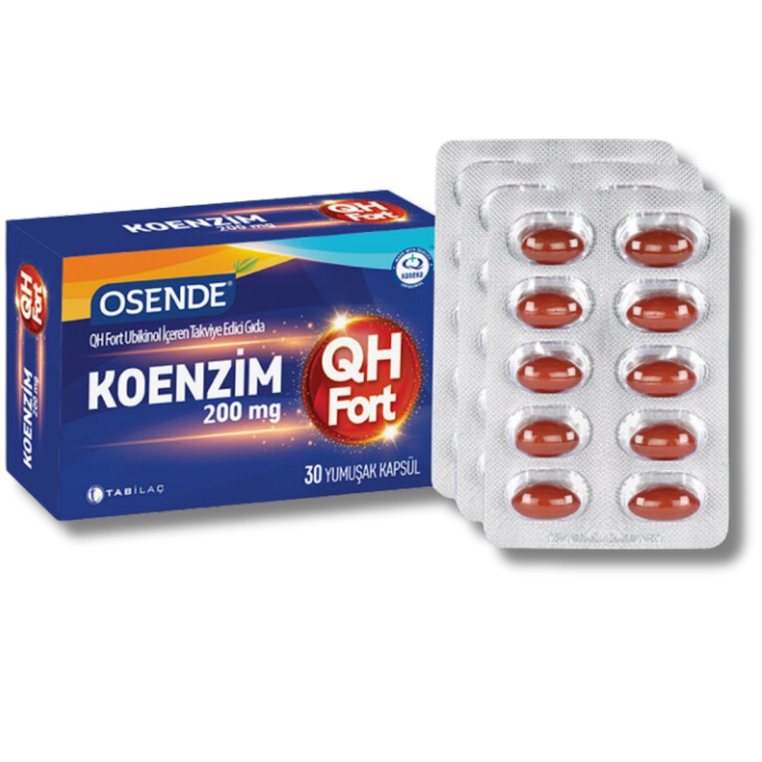 Osende Koenzim 200mg QH Fort 30 Yumuşak Kapsül
