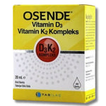 Osende Vitamin D3 K2 Complex Takviye Edici Gıda 20 ml