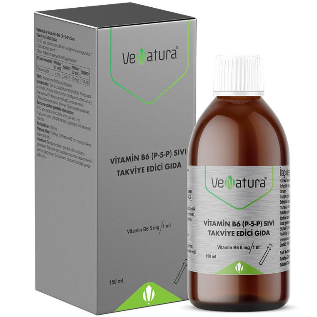 VeNatura Vitamin B6 ( P-5-O) Sıvı Takviye Edici Gıda- 150 ml