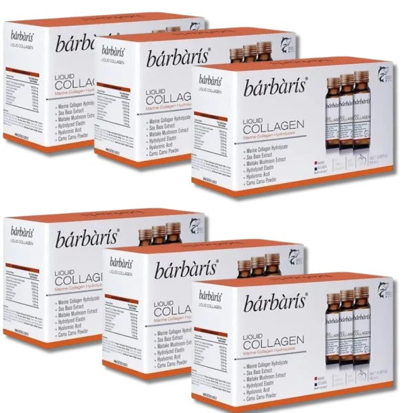 Barbaris Liquid Collagen 50 ml 10 adet 6lı Paket Takviye Edici Gıda